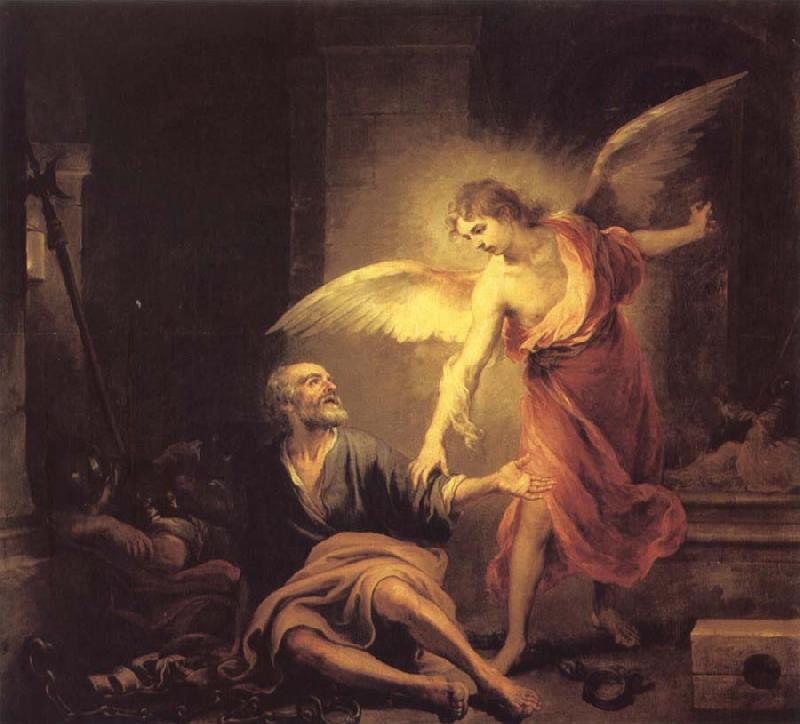 Bartolome Esteban Murillo The Liberation of The Apostle peter from the Dungeon oil painting picture